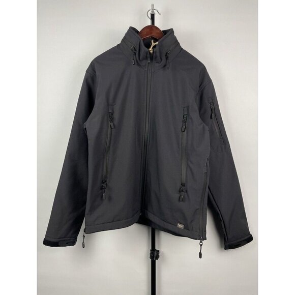 VAV Wear Tactical & Outdoor Hike Black Softshell Jacket Unisex Adult Size M - Picture 1 of 14